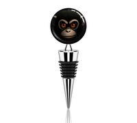Vacuum Wine Stoppers Stainless Steel Red Eyed Monkey Wine Bottle Stopper with Silicone Seal Reusable Wines Saver Pump Stoppers, Beverage Bottle Stopper, For Party Home Bar Wedding