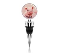 Vacuum Wine Stoppers Stainless Steel Smiling Wine Bottle Stopper with Silicone Seal Reusable Wines Saver Pump Stoppers, Beverage Bottle Stopper, For Party Home Bar Wedding