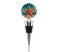 Vacuum Wine Stoppers Stainless Steel Starfish Wine Bottle Stopper with Silicone Seal Reusable Wines Saver Pump Stoppers, Beverage Bottle Stopper, For Party Home Bar Wedding