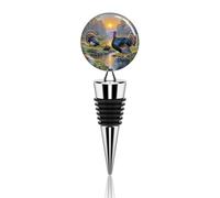 Vacuum Wine Stoppers Stainless Steel Turkey Meeting Wine Bottle Stopper with Silicone Seal Reusable Wines Saver Pump Stoppers, Beverage Bottle Stopper, For Party Home Bar Wedding