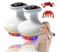 Vacuvia Cellulite Massager, 4-in-1 Electric Anti Cellulite Massager & Body Sculpting Tool with Dynamic Cupping and Gua Sha, 9 Heat & Suction Levels for Thighs, Arms & Abdomen (2PCS)