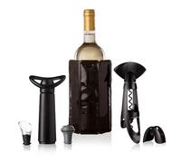 VACUVIN Original Plus Black Wine Set + Drip-Free + Concerto Pump + Grey Stopper