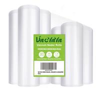 VacYaYa 6 Pack 20cmx6m(3Rolls) and28cmx6m(3Rolls) Rolls (Total 30m) Vacuum Food Sealer Machine Freezer Bags Rolls with BPA Free,Heavy Duty,Great for Sous Vide and Vac Seal Storage Rolls