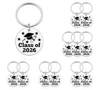 Vadaka 2026 Graduation Keyring for Her Him 12 Pcs Class of 2026 Graduation Keyring Grad Gifts for College Senior Graduates Women High School Masters Degree Phd Gift Grad Gifts for Law School Nurse