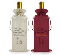 Vadaka 2Pcs Divorce Party Decorations Wine Bags Divorce Gifts for Women Wine Bag for Newly Divorced Woman Men Celebration Presents Divorced Gifts for Divorce Party Breakup Present Wine Bottle Cover