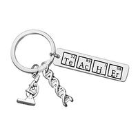 Vadaka Appreciation Gift Keyring Chemistry Teacher Keyring Science Teacher Present Thank You Gift Keychain Birthday Retirement Christmas Graduation Present for Chemistry