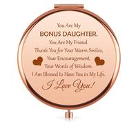 Vadaka Bonus Daughter Gifts Step Daughter Gift from Step Mum Compact Mirror Birthday Gifts for Daughters in Law Travel Makeup Mirrors Graduation Present for Stepdaughter Christmas Wedding Gift