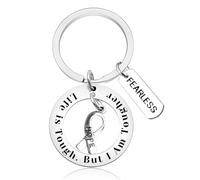 Vadaka Breast Cancer Gifts for Women Breast Cancer Awareness Gift Keyring Cancer Survivor Gift Jewelry Cancer Awareness Inspirational Gift Keyring Recovery Gift for Breast Cancer Patients Women Men