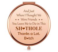 Vadaka Compact Mirror Gifts for Colleagues Work Friend Work Bestie Leaving Gifts for Colleagues Funny Retirement Gift for Women New Job Goodbye Farewell Present Travel Makeup Mirrors Thank You Gift