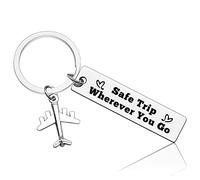 Vadaka Fly Safe Keyring Gift Flight Attendant Gifts Stewardess Aviation Gift Traveling Gift Flight School Student Graduation Gift Keyring Pilot Jewelry Christmas Birthday Gift