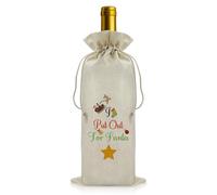 Vadaka Funny Christmas Wine Bags Christmas Wine Bottle Bag for Friend Family Xmas Party Decorations Reusable Wine Bottle Covers Christmas Decorations Wine Bags Funny Christmas Bag for Women Men
