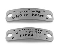 Vadaka Funny Runners Gift Fitness Gym Gift Shoelace Tag Set Workout Fitness Gym Gift Trainer Tags Gift for Runner Trainer Gift Workout Gift Inspirational Gift Shoelace Charm for Girls Women Runners