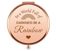 Vadaka Lesbian Stuff Compact Mirror LGBT Pride Gifts for Girlfriend Couples Anniversary Travel Makeup Mirrors for Her Women Valentines Day Gift for Lesbian Pride Gifts Birthday Christmas Wedding Gift