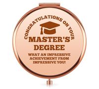 Vadaka Masters Degree Graduation Gifts for Women Graduation Compact Mirror Funny Graduations Gifts for Her Masters Degree Students Grad Student Graduations Gift for Women Best Friend Daughter Sister
