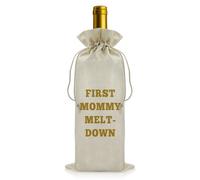 Vadaka New Mommy Gift Baby Birth Gift for New Mum Wine Gift Bags Mum to Be Gift Baby Shower Party Decorations Wine Bottle Bag Mum to Be Gift Newborn Gift for Mum New Mum Congratulation Gift Wine Bag