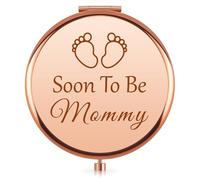 Vadaka New Mum Compact Mirror Baby Shower Present for Mom Travel Makeup Mirrors for First Time Mummy Pregnant Women New Mum to Be Gifts for Pregnancy Reveal Gift Mother's Birthday Gift for Mom to Be