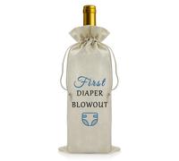 Vadaka New Mum New Dad Congratulation Gift Baby Shower Wine Gift Bags New Parents Gift Mum to Be Gift Wine Bottle Bag Wine Lover Gift Pregnancy Gifts Wine Bags Gifts for Baby Showers Wine Lover Gift
