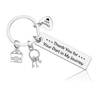 Vadaka Realtor Gift Real Estate Agent Keyring Thank You Gifts for Real Estate Agent Closing Gifts for Realtor Appreciation Jewelry Keyring for Realtor Real Estate Agent Christmas Birthday Gifts