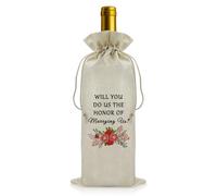 Vadaka Wedding Day Party Decorations for Officiant Wine Gift Bags Officiant Proposal Present Wedding Officiant Present Wedding Planner Thank You Wine Bottle Bag Bachelorette Party Decorations