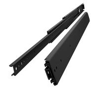 VADANIA 1300mm Heavy Duty Drawer Runners #A76 Black 1 Pair, Max Load 220kg, Side Mount Full Extension Ball Bearing, Industrial Drawer Slides for Van, Truck, RV, Camping Pull Out Sliding Out