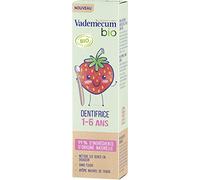 Vademecum Children's Toothpaste Junior 1-6 Years, Natural Strawberry Flavour, Certified Organic, Fluorine-Free, 99% Natural Origin Ingredients, 50 ml