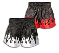 Vader Muay Thai Shorts MMA Fight Shorts K1 Style Martial Arts Kickboxing Thai Boxing Grappling Cage Fighting Clothing Shorts Gear (as8, Alpha, l, Black/Red)