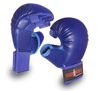 Vader Sports Kids Karate Gloves Mitts Junior Full Contact Hand Safety Mitts (Blue) Small