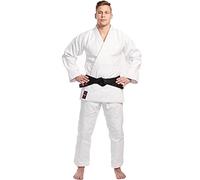 VADER Sports Student Judo Gi for Kids/Adults Judo Suits 100% Cotton Judo Kamino BJJ Uniform Middle-Weight 365gsm White Training Judogi with Free White Belt (1/ 140CM)