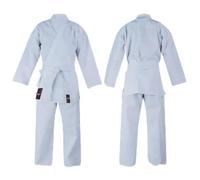 Vader Sports Student white Karate suit Martial Arts medium weight karate gi kids and Adults (4/170cm)
