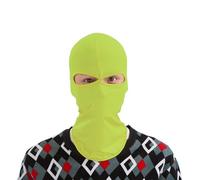 VADO VLTRA 2-Hole Balaclava for Bicycle and Motorcycle, Full Face Windproof Outdoor Riding Ski Mask, Dustproof Facekini for Cold Weather (Lycra, Yellow)