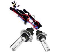 VADO VLTRA 2PCS H7 HID Xenon Bulbs, 10000K 35W HID Replacement Lamp, White Xenon Headlight, Exterior Super Bright LED Headlamp Bulbs for Car (4300K)