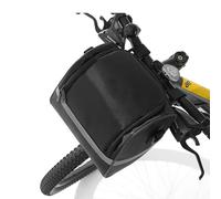VADO VLTRA Bike Front Handlebar Bag, 22X16X19.5cm Terylene Foldable Bike Bag with Reflective Stirp and Shoulder Belt, Storage Basket for MTB, Bicycle, E-Bike