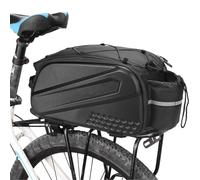 VADO VLTRA Large Bike Pannier Bag, Water and Dust Resistant 8L Bicycle Pannier Bike Saddle Bag with Tie Rope, Reflective Cycling Accessories for City Commuter Bikes