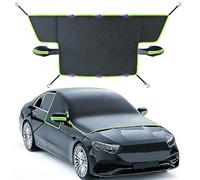 VADO VLTRA Magnetic Windscreen Cover, Black Frost Guard Winter Cover Ice Protection Foils Snow Windshield Sun Shade with 2 Elastic Hooks 6 Hidden Magnets, Car Windscreen Cover for Suv and Most Cars