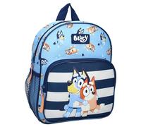 Vadobag BLUEY and BINGO Hug Dog Backpack - Backpack with 2 Compartments for Children | School | Kindergarten - Blue and Light Blue - Size 29 x 23 x 8 cm, Blue Baby Blue, One Size