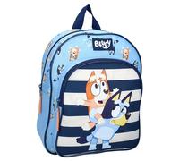Vadobag BLUEY and BINGO Jump Into Fun Backpack - Backpack with 2 Compartments for Children | School | Kindergarten - Blue and Light Blue - Size 30 x 25 x 11 cm