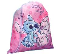 Vadobag Disney Lilo and Stitch - Gym Bag Backpack Gym Bag - Stitch and Angel - Size 44 x 36 cm - Multi-Coloured, multi-coloured, 44 x 36 cm