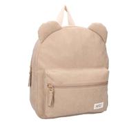 Vadobag Ridge and Row Bear Ears Backpack Beige Children's Bag Corduroy Fabric