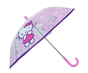 Vadobag Unisex Kids Rainy Days Hello Kitty Umbrella Red, red, One Size