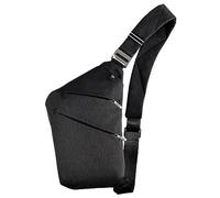 VADOO Men's 1.0 Travel Essentials Anti Theft Sling Crossbody Bag for Women, Black, Medium