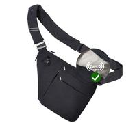 VADOO Sling Bag - Anti-theft Crossbody Shoulder Bag for Men and Women, Rfid-black Large, L, Anti-theft Crossbody Bag