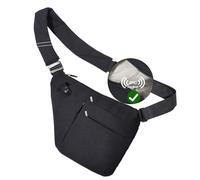 VADOO Sling Bag - Anti-theft Crossbody Shoulder Bag for Men and Women, Rfid-black, Portable