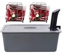 Väeske Large Sous Vide Container 26 Quarts with Lid, 2 Racks & Insulating Sleeve | Neoprene Retains Heat | Compatible with Anova, Joule, Instant Pot, Sous Vide Cookers