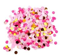 VAEIORP 5 Packs Glitter Paper Round Confetti Colorful Confetti for Christmas Wedding Party Nail Art Decoration