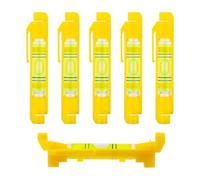 VAEIORP 6 Pieces Spirit Level Cord Line Spirit Level for Masonry Plumbing Gutter Spirit Level (Yellow)
