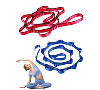 VAEIORP Extension Rope for Air Acrobatics & Yoga, Set of 2, 1.1 m, Red/Blue, Durable & Non-Slip, Ensures Secure Stand for Intensive Stretching & Muscular Regeneration