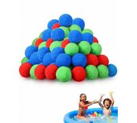 VAEIORP Reusable 30 Piece Cotton Water Balloons Set Self-Sealing Water Balloons Safe Kit for Kids Stress Free Water Battles