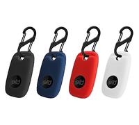 VAEKNVG 4PCS Case for Tile Pro 2024/Tile Pro 2022, Soft Silicone Skin Cover Shock-Absorbing Protective Case with Carabiner (Black+Blue+Red+White)