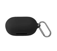 VAEKNVG Silicone Case for Anker Soundcore Space A40, Shockproof Protective Earbuds Cover with Keychain Accessories, Black