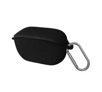 VAEKNVG Silicone Case for JBL Vibe Buds 2, JBL Vibe Buds, Shockproof Protective Earbuds Cover with Keychain Accessories, Black